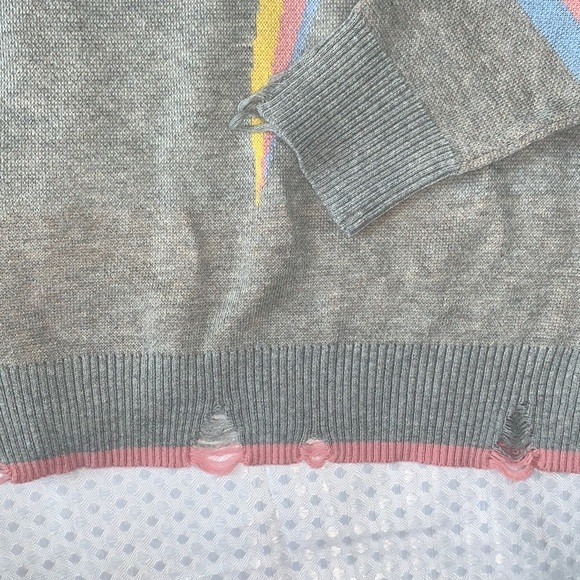 Rare Distressed Kendall Lane Sweater Pop Lighting - Picture 2 of 12